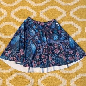 Blackmilk owl skater skirt